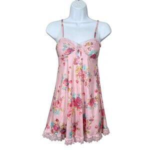 Sugar Thrillz Somebody’s Angel Floral Slip Dress XS Fairy Dainty Coquette NWT